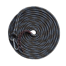 Cargar imagen en el visor de la galería, Cuerda negra, plata y beige Brockamp (7m)